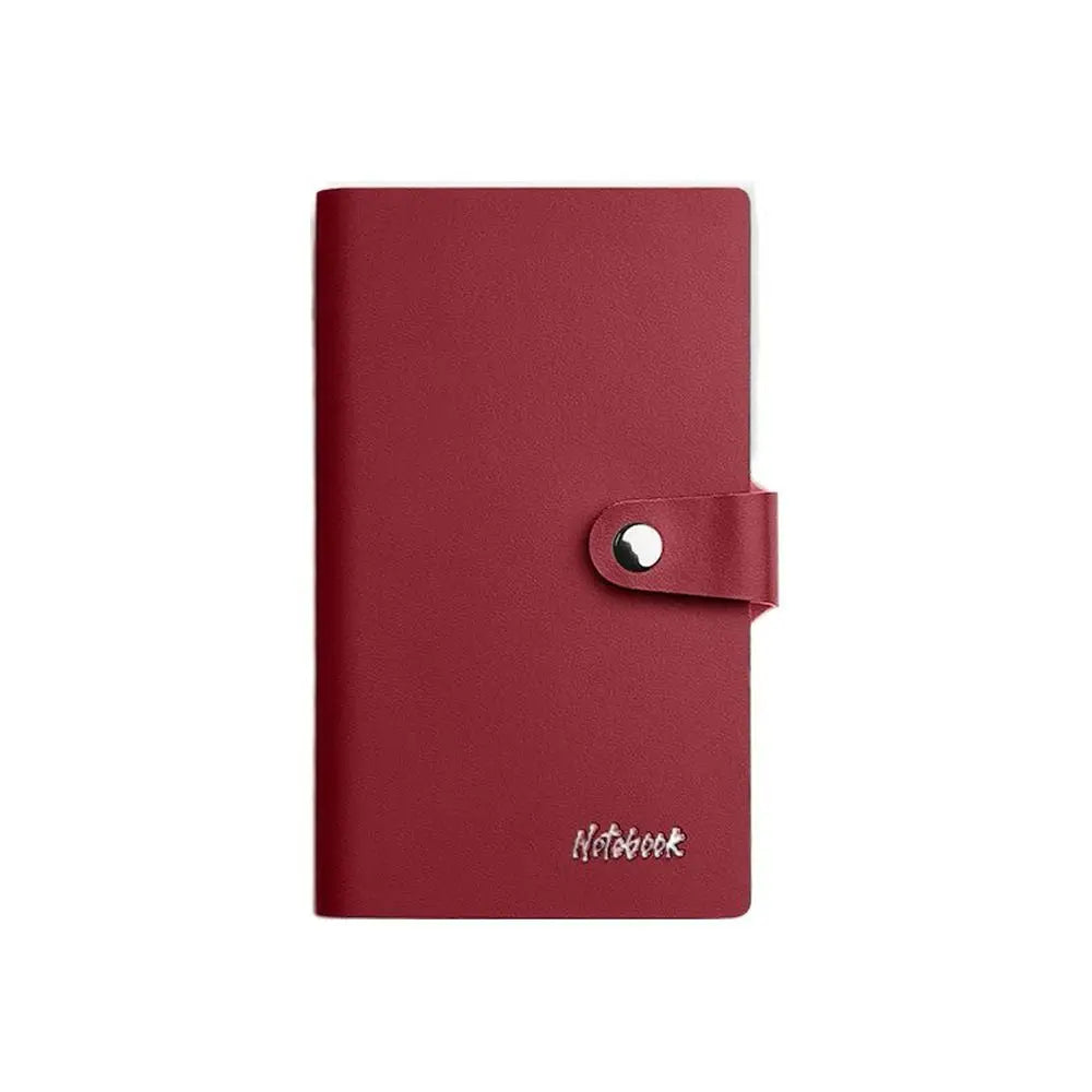 Simple Memo Diary Planner A7 Mini Notebook Scrapbooking Word Book Pocket Notepad PU Cover Thickening Business