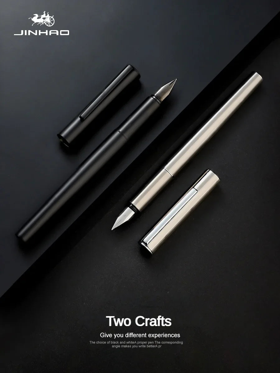 Jinhao 35 Fountain Pen All Steel Luxury Quality EF/ F Nib Calligraphy Writing Pen Stationery Business Office School Supplies