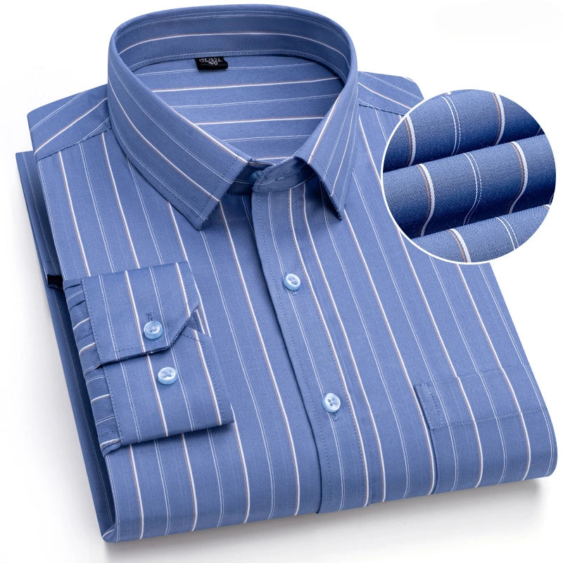 Elegants Casual Slim Fit Cotton Long-Sleeve shirts