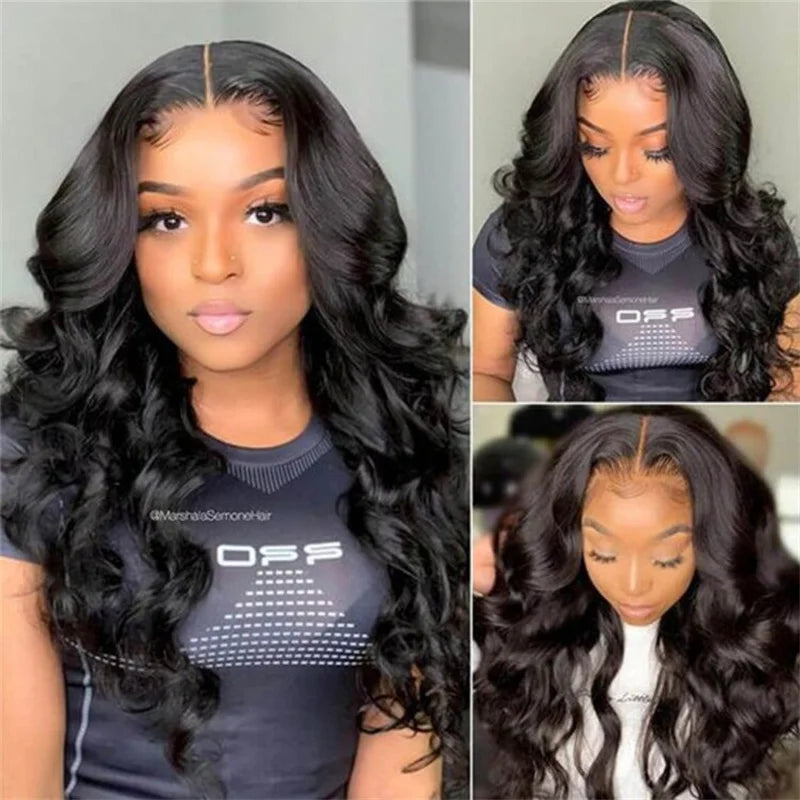 Beautyforever 13x4 Elastic Drawstring Glueless Wig Human Hair 3D Body Wave Bye Bye Knots Wear and Go Glueless Lace Front Wig