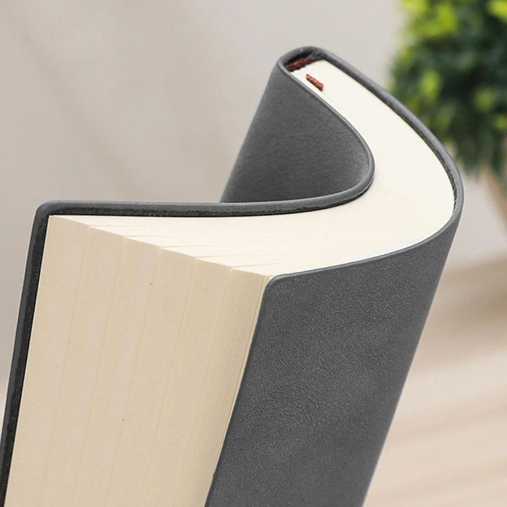 200 Pages A6 Notebook College Student Notepad Office High-end Pu Leather Work Conference Record Book Horizontal/Blank/Grid