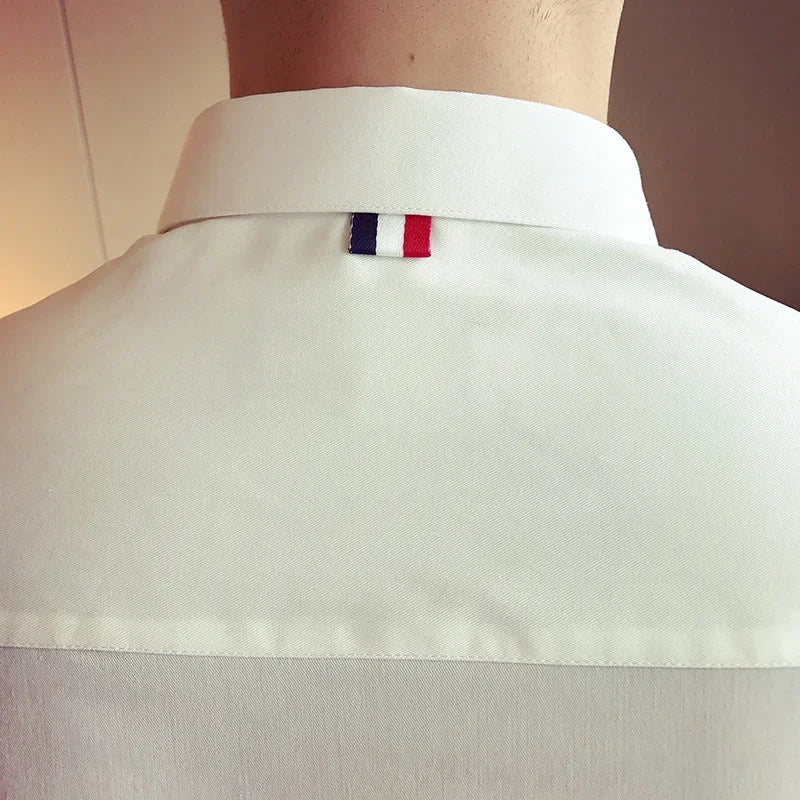 Men Long Sleeve Slim Fit Dress Shirts