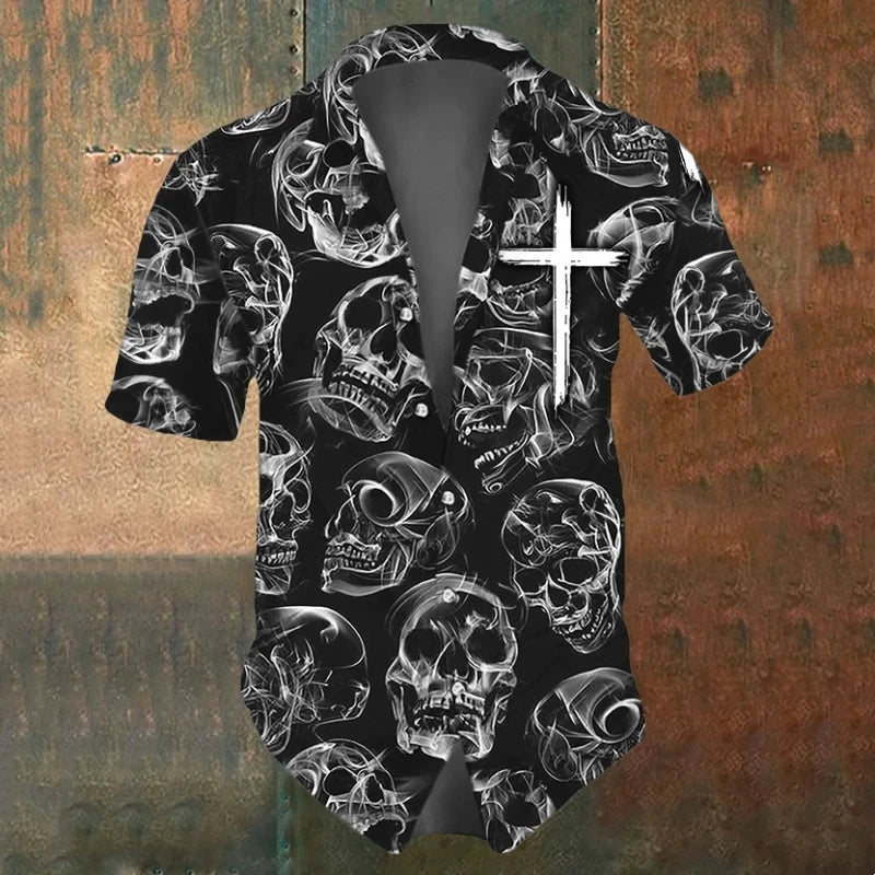Short Sleeve Skull Shirt