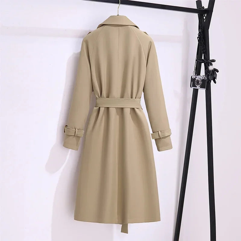 Double Breasted British Trench Coats and Jackets, Tie Waist