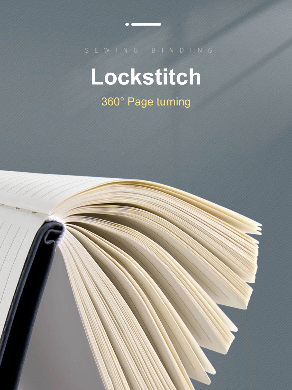 A5 Notebook Student Planning Efficiency Book Business Office Work Conference Notepad 360 Pages 100GSM Font Leather Cover