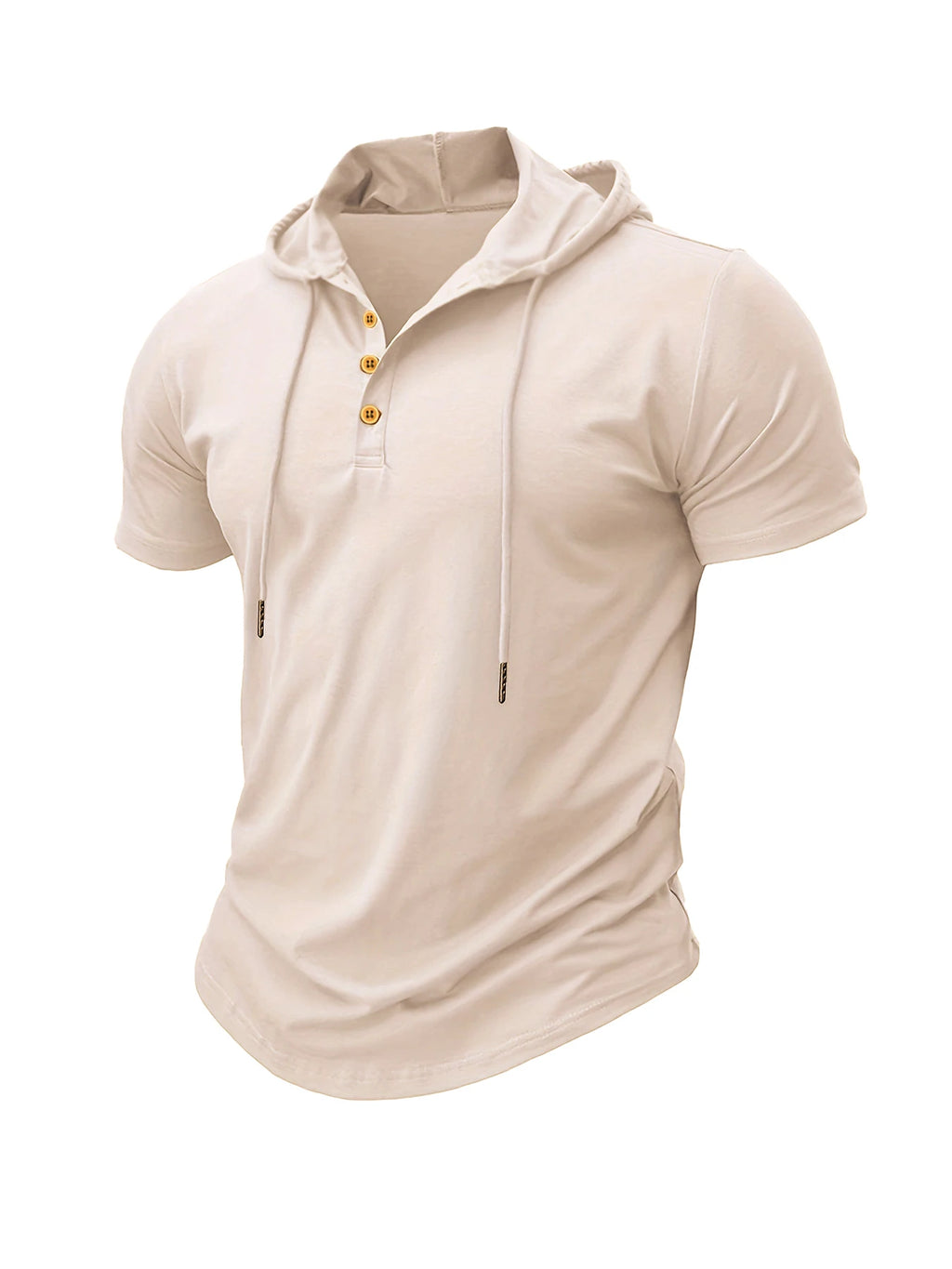 Slim Fitness Hooded Short-Sleeved Quick Dry T-Shirt