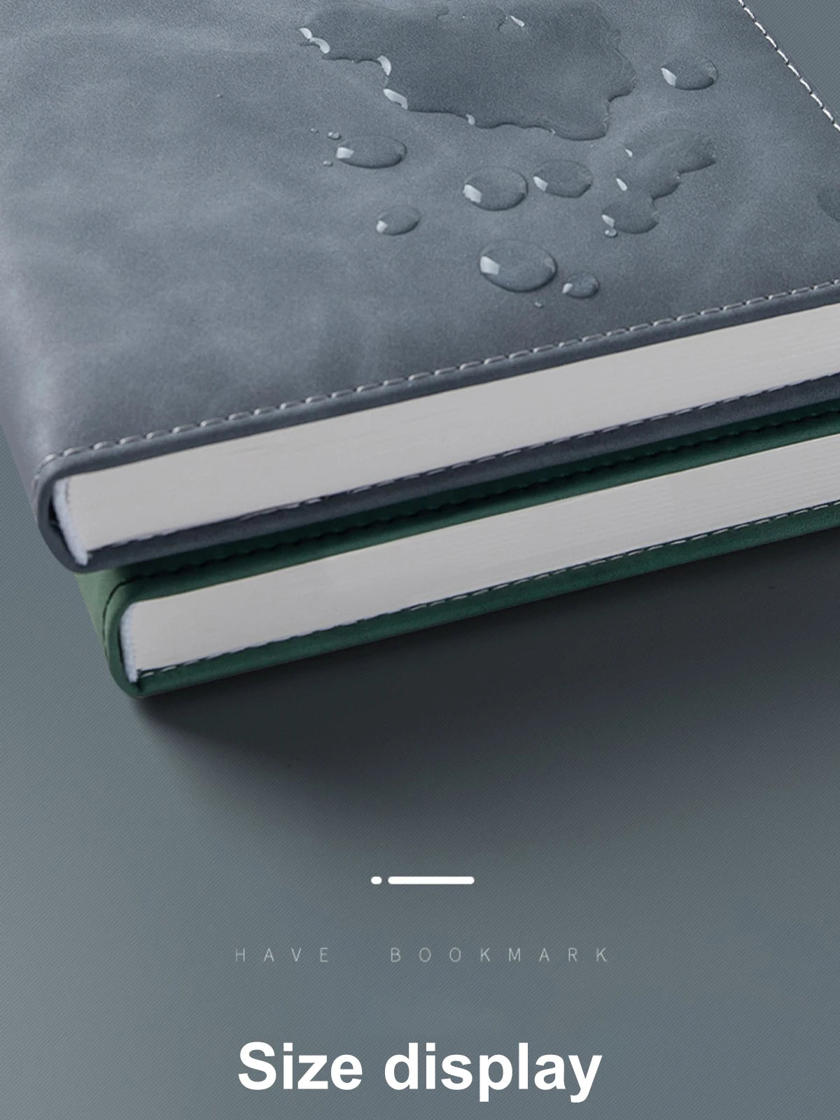 A5 Notebook Student Planning Efficiency Book Business Office Work Conference Notepad 360 Pages 100GSM Font Leather Cover