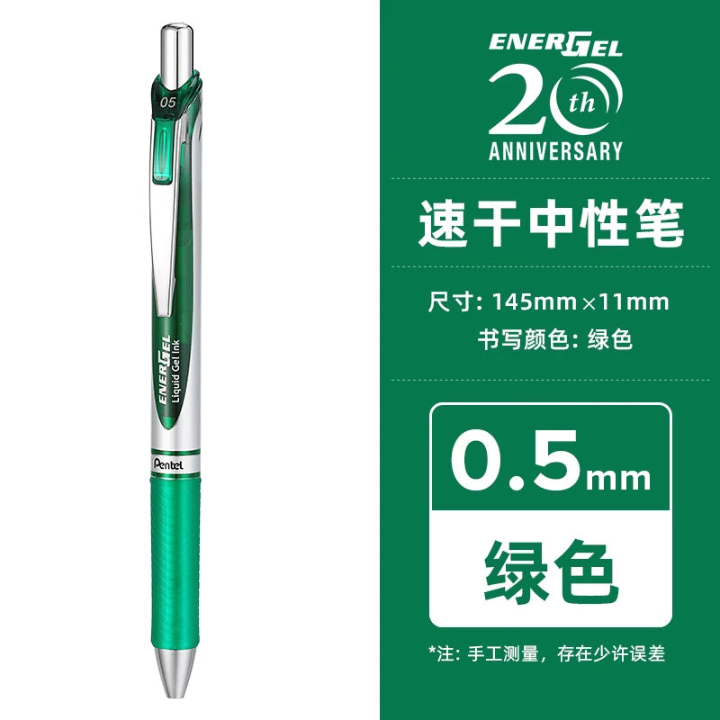 Pentel  BLN75 Gel Pen Smooth And Quick-drying Press Water Pen For Students With 0.5mm Japanese Stationery