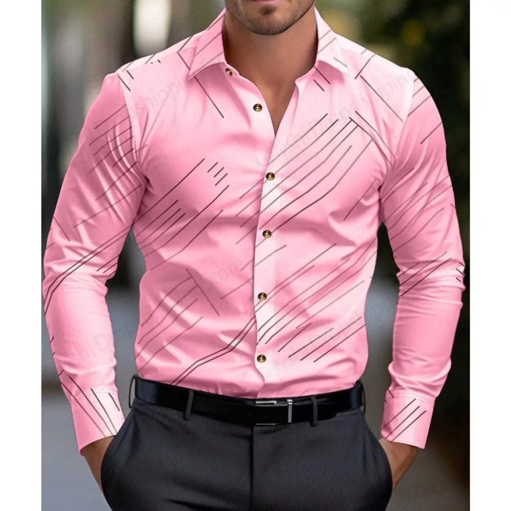 Hawaiian Shirts Comfortable 3d Print Casual Long Sleeve