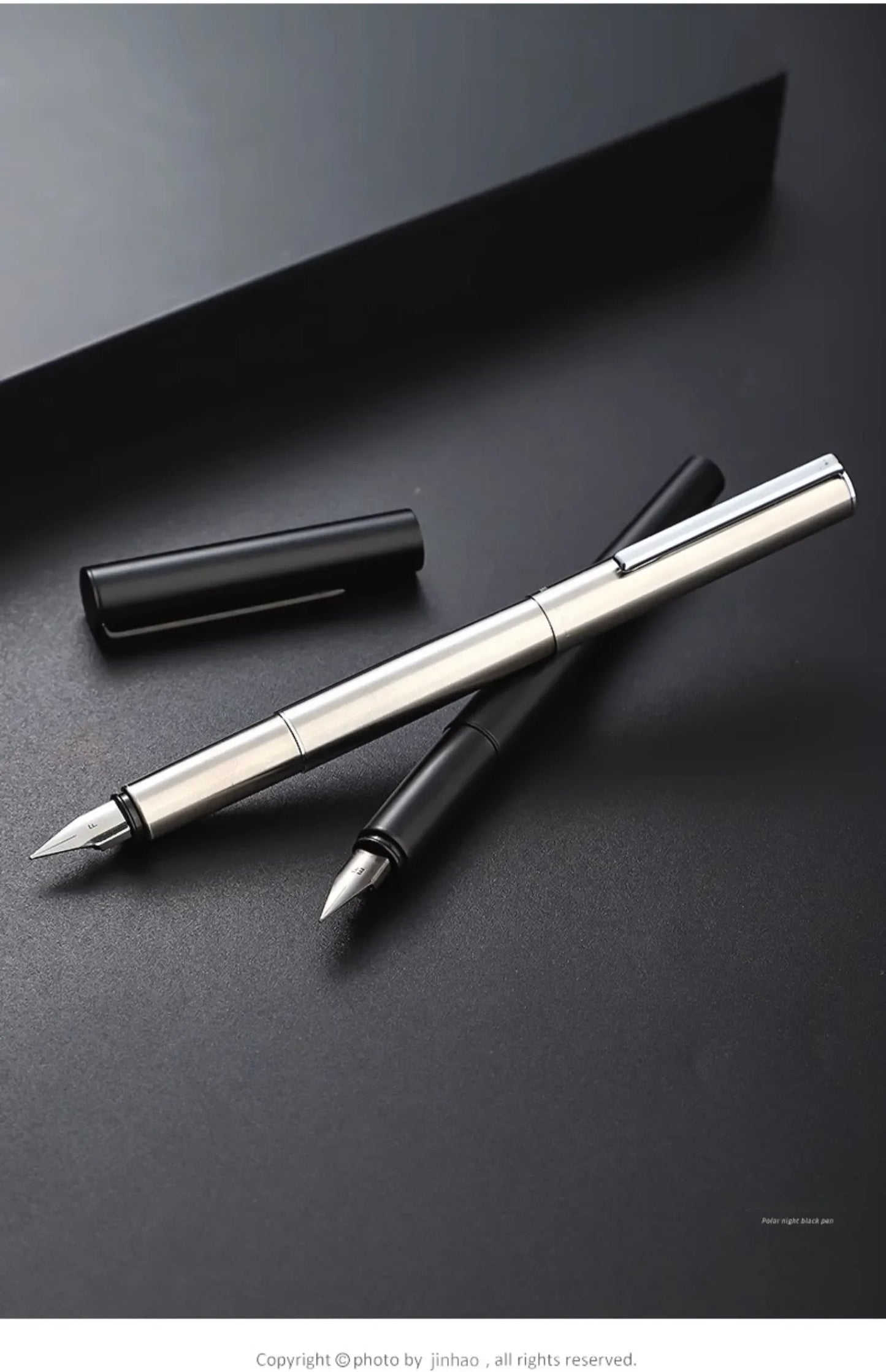 Jinhao 35 Fountain Pen All Steel Luxury Quality EF/ F Nib Calligraphy Writing Pen Stationery Business Office School Supplies