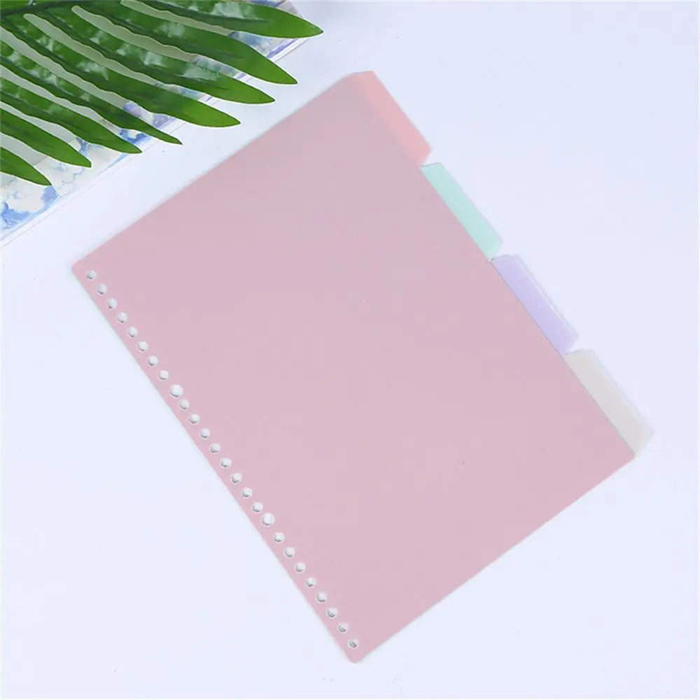 School Coil Book Bookmark B5 A5 A4 Diary Loose-leaf Inner Page Notebook Separator Page Binder Index Page Binder Index Dividers