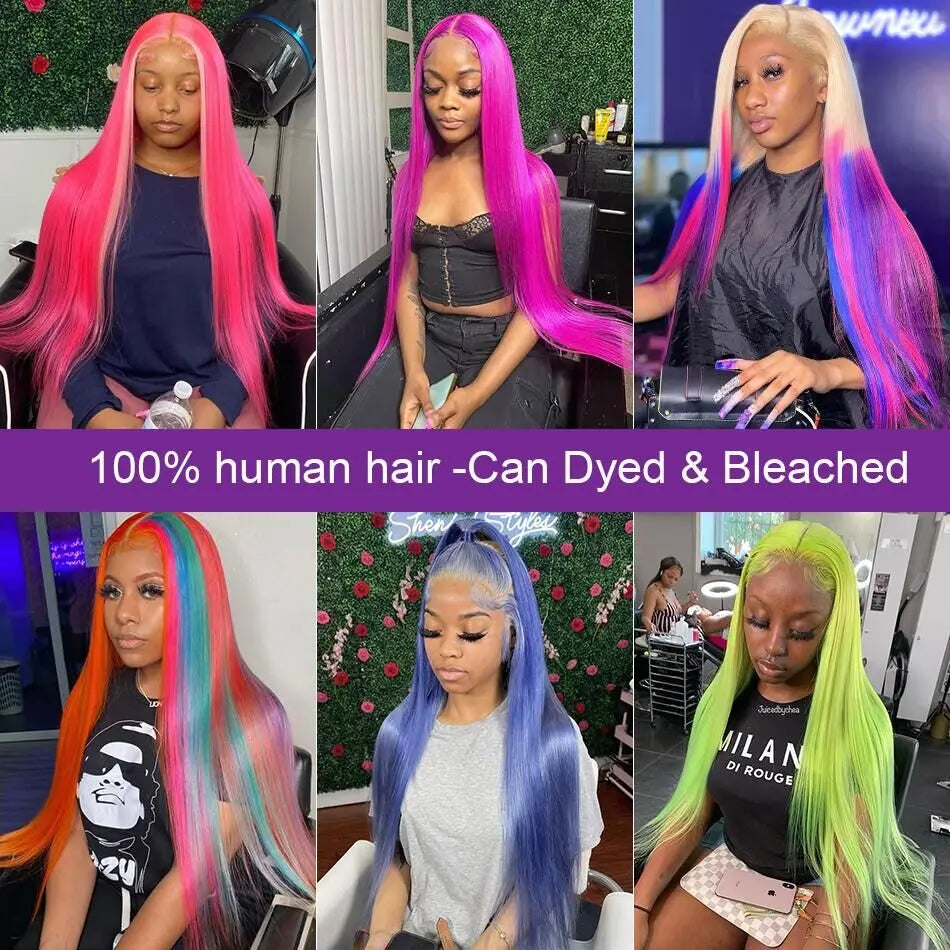 613 HD Lace Frontal Wig 13x4 13x6 360 Full Lace Transparent Honey Blonde Brazilian Straight Lace Front Human Hair Wigs for Women