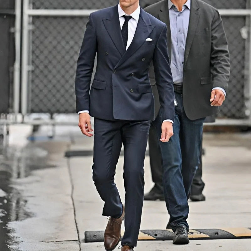 Suit (Blazer+ Vest + Pants) Men's Business Gentleman Fashion Slim Work Solid Color Plus Size Fair Dress Wedding Best Man Suit