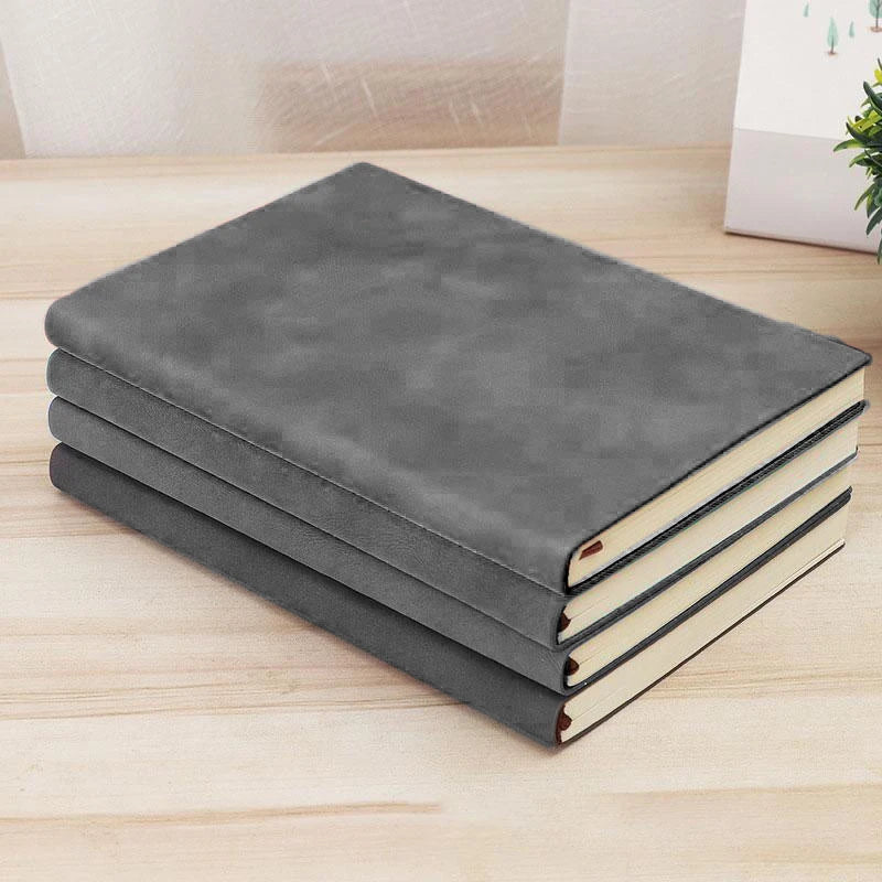 200 Pages A6 Notebook College Student Notepad Office High-end Pu Leather Work Conference Record Book Horizontal/Blank/Grid