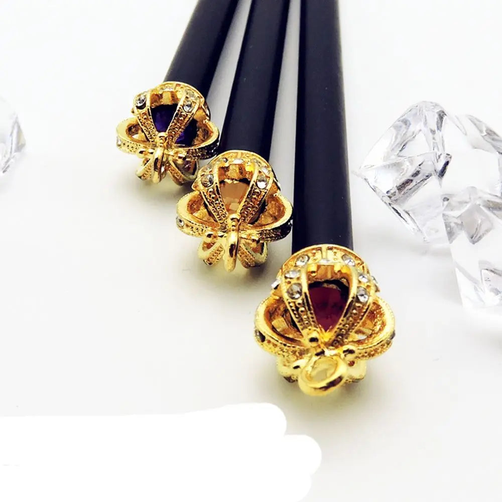 Pencil Crown Diamond Color Pencil Stationery Items Drawing Supplies Cute Pencils For School Basswood Office School