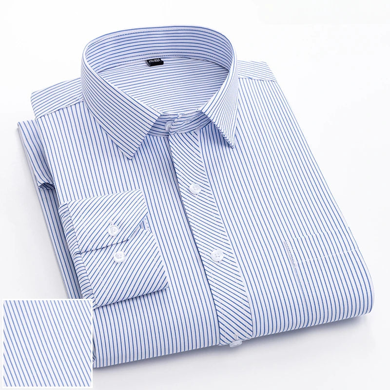 Elegants Casual Slim Fit Cotton Long-Sleeve shirts