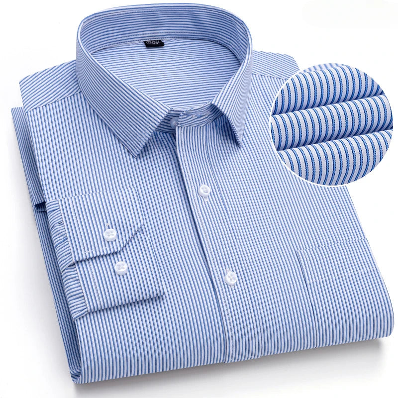 Elegants Casual Slim Fit Cotton Long-Sleeve shirts