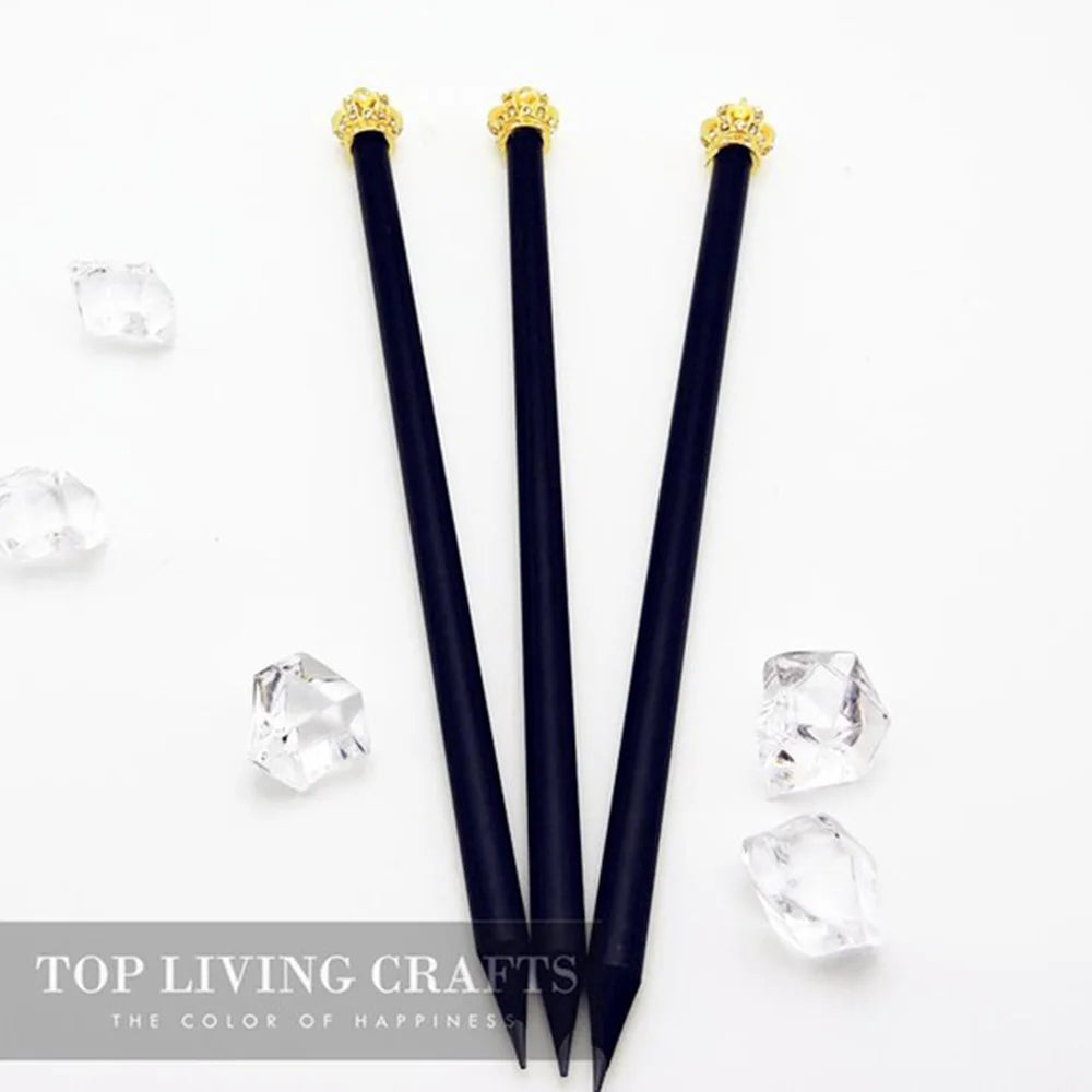 Pencil Crown Diamond Color Pencil Stationery Items Drawing Supplies Cute Pencils For School Basswood Office School