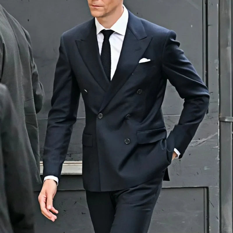 Suit (Blazer+ Vest + Pants) Men's Business Gentleman Fashion Slim Work Solid Color Plus Size Fair Dress Wedding Best Man Suit