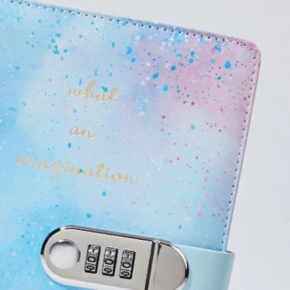 240 Pages A5 Journal Notebook Thickened Protecting Secrets Password Book with Lock PU Leather Waterproof Student Notepad Gifts