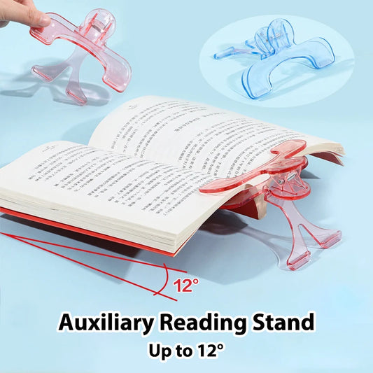 1pcs Book Clip Simple Reading Stand Note Clamp Anti-Flip Folder Fixed Reading Holder Office Study Tool for Desk
