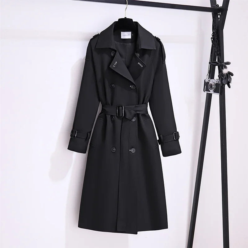 Double Breasted British Trench Coats and Jackets, Tie Waist