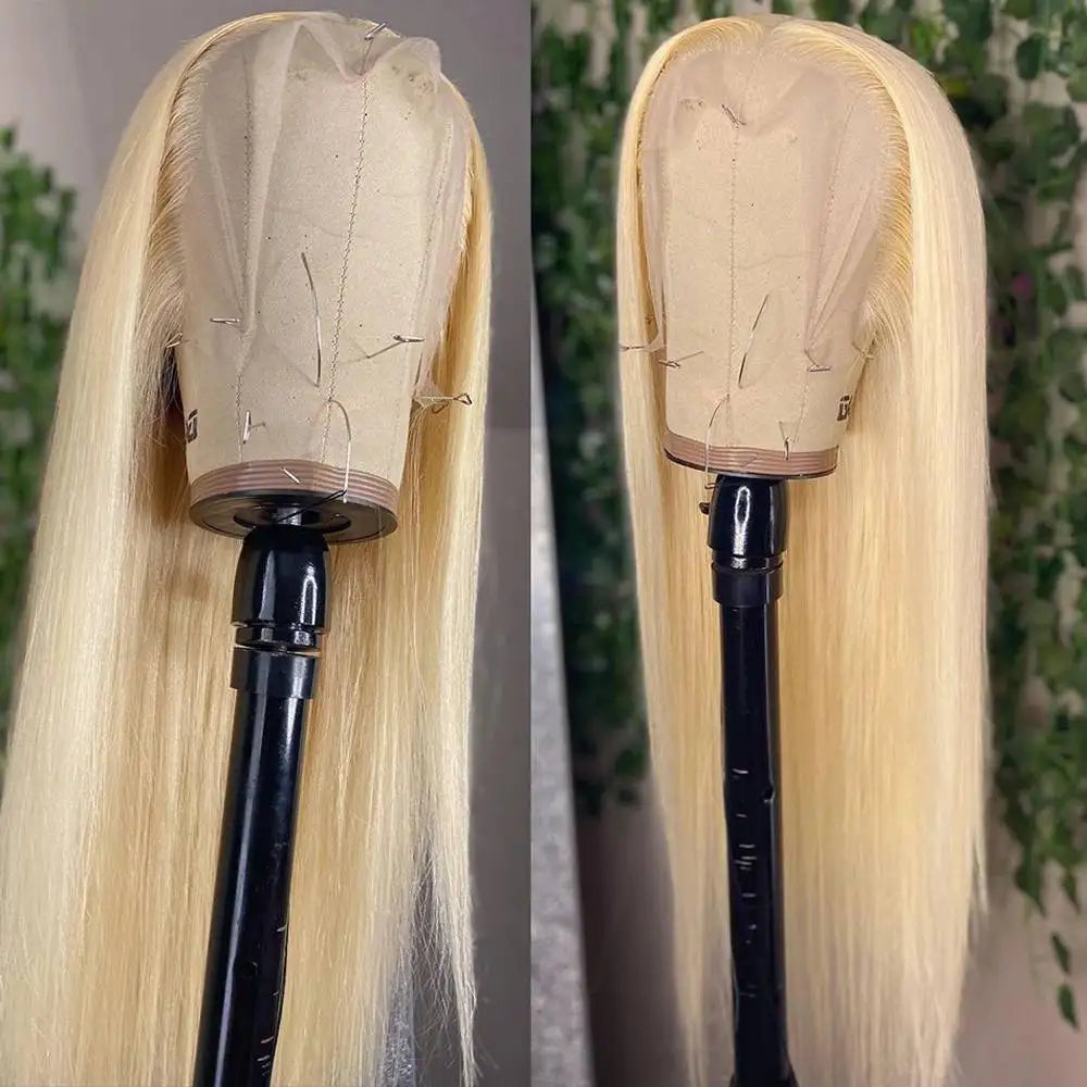 613 HD Lace Frontal Wig 13x4 13x6 360 Full Lace Transparent Honey Blonde Brazilian Straight Lace Front Human Hair Wigs for Women