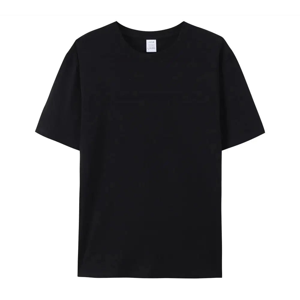 Plain Cotton Short Sleeve Unisex Crew Neck T-shirts