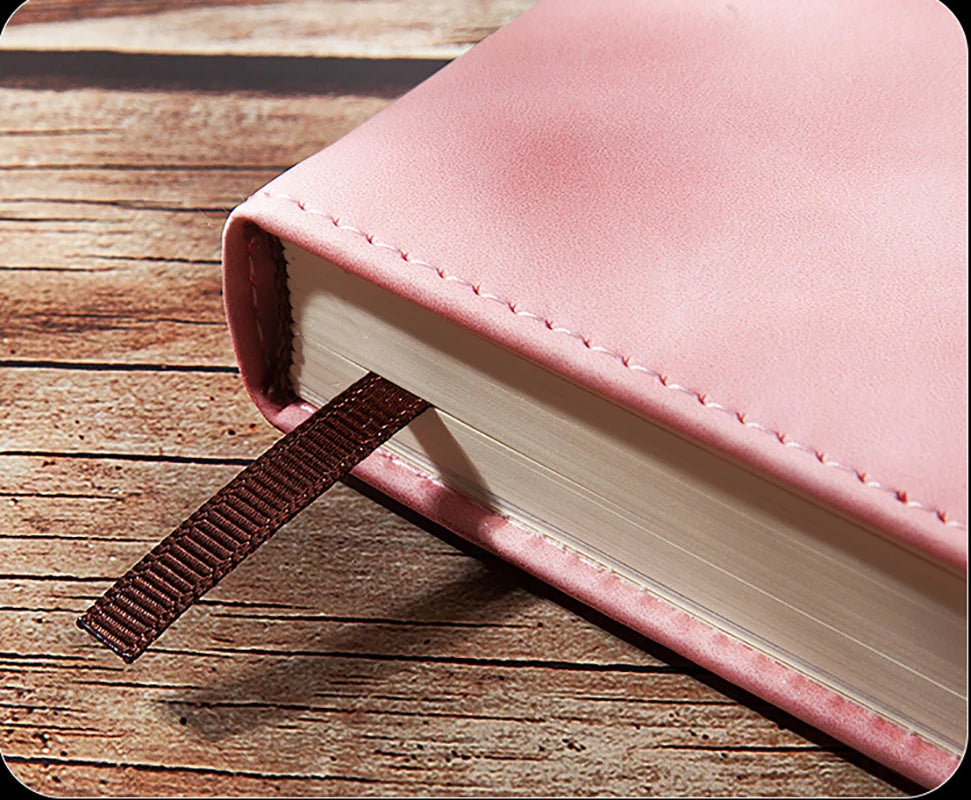 A5 Thick Notebook Journal PU Hard Cover Diary Notepad European Style Student Sketchbook Stationery Office Work Planner Note Book