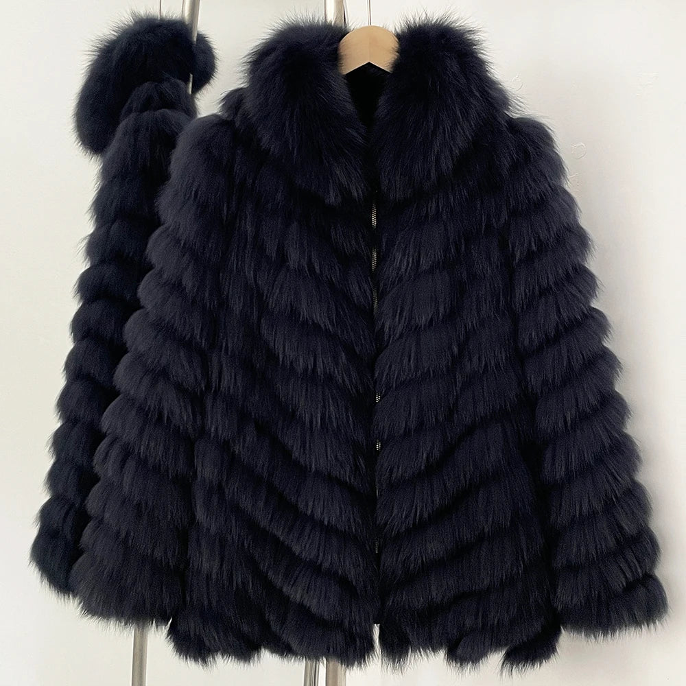 Fox Fur Coat Jacket