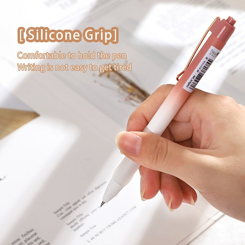 4pcs Black Ink Ballpoint Pen Set - Premium ST Nib for Smooth Writing, Exam-Approved & Student-Friendly, Ideal for Office & Stationery Needs