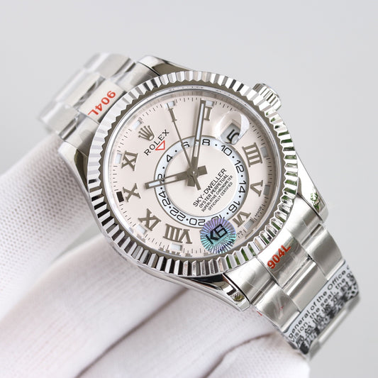 White Dial Rolex Sky-Dweller Replica