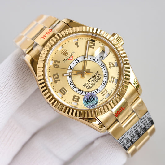 Gold Dial Rolex Sky-Dweller Replica