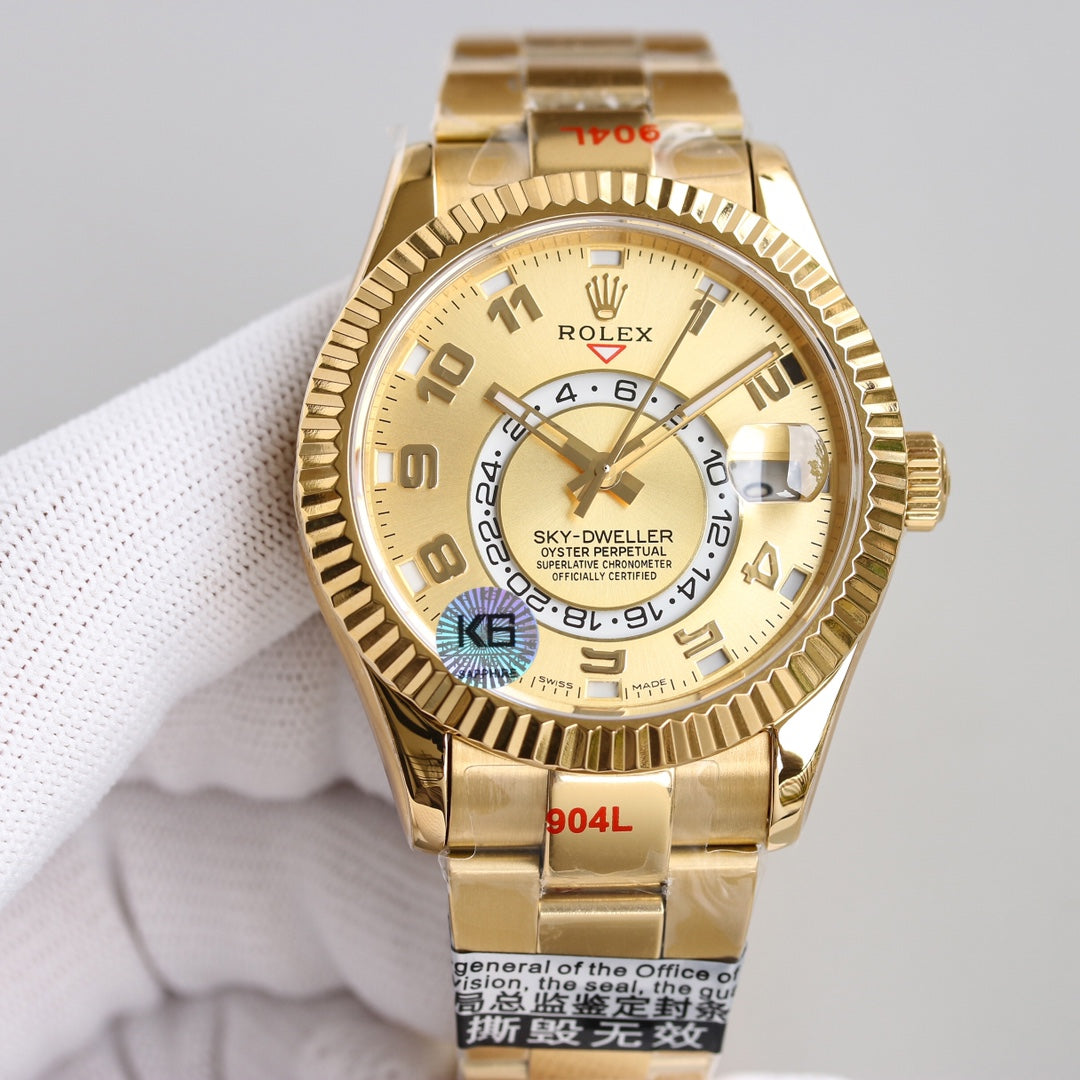 Gold Dial Rolex Sky-Dweller Replica