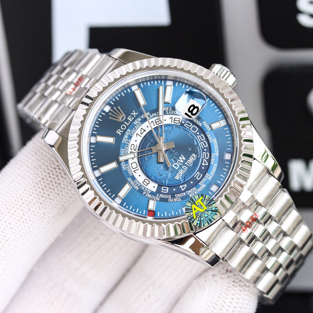 Blue Dial Rolex Sky-Dweller Replica