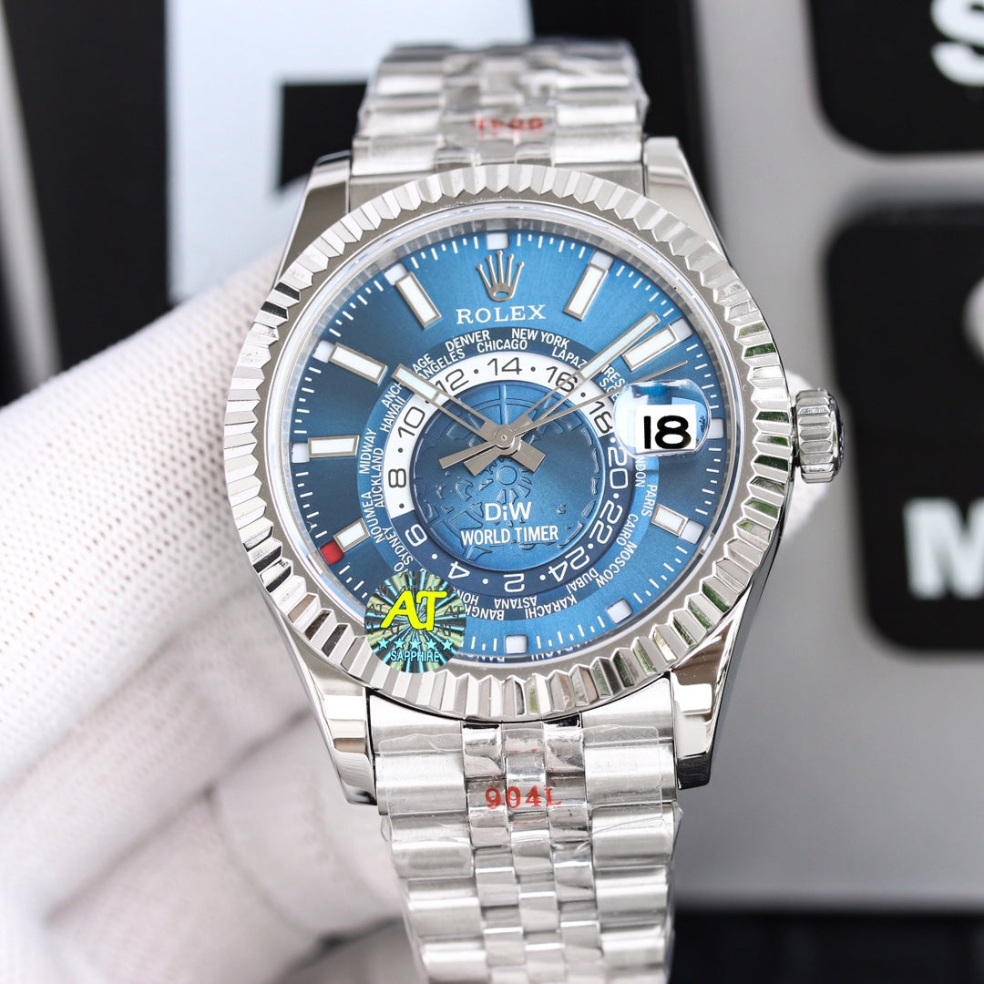 Blue Dial Rolex Sky-Dweller Replica