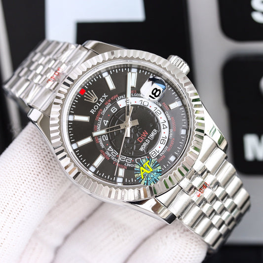 Black Dial Rolex Sky-Dweller Replica