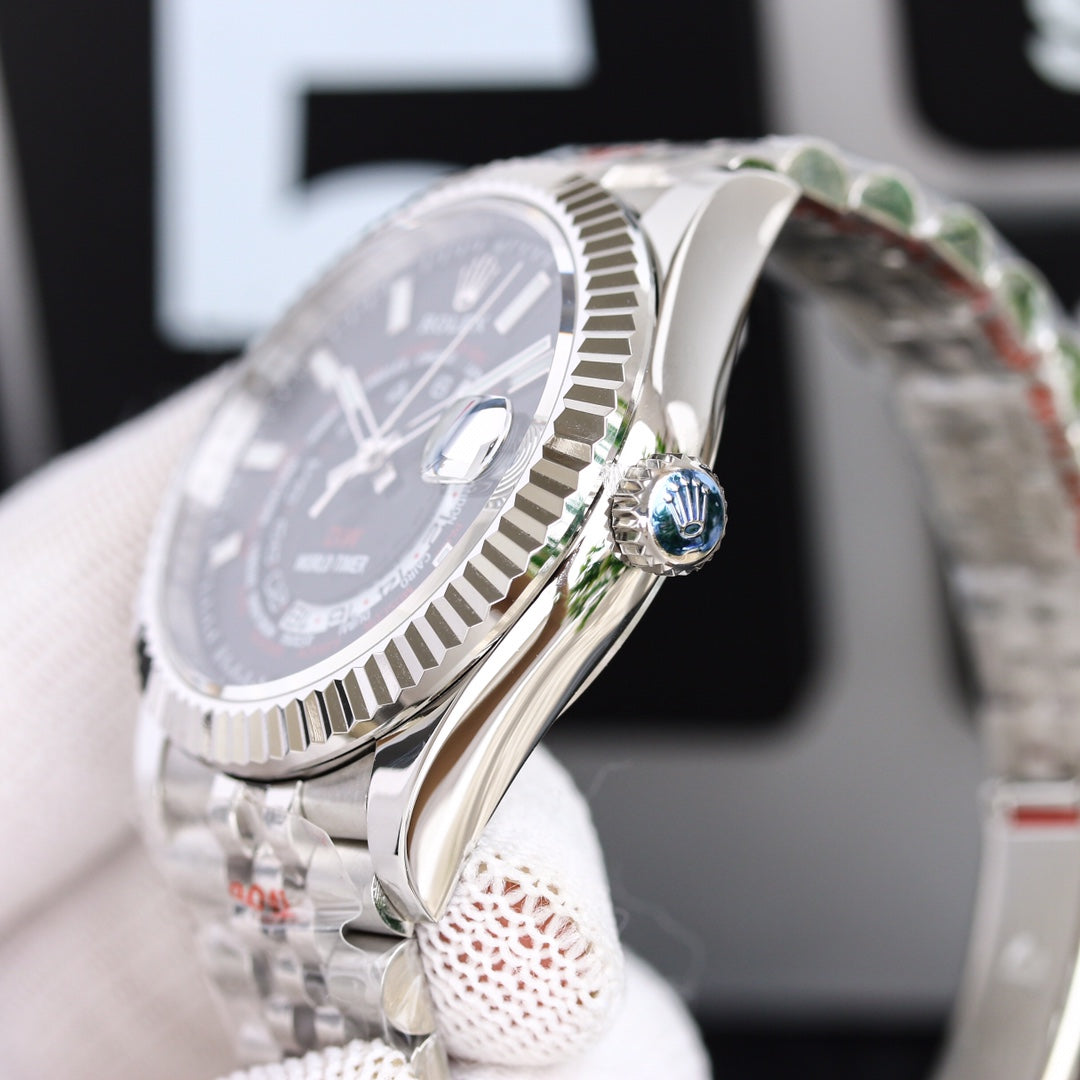 Black Dial Rolex Sky-Dweller Replica