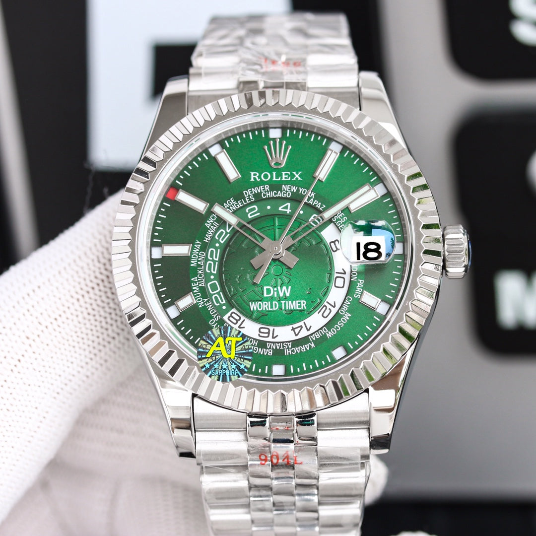 Green Dial Rolex Sky-Dweller Replica